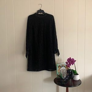 KENSIE NEVER BEEN WORN black lace dress with slip  TAGS ATTACHED SIZE 14